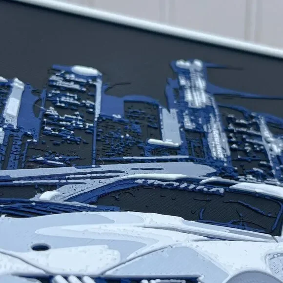 Ford Mustang Cobra Wall Art, Wall Art, Car Art, Textured Art - Picture 4 of 10